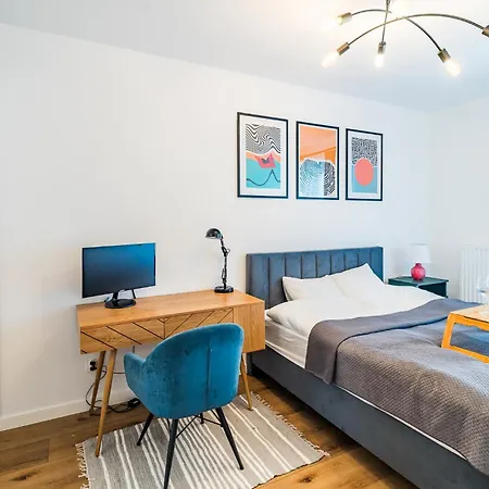 Apartment Bagry - Parking, Balcony, Workspace - By Rentujemy