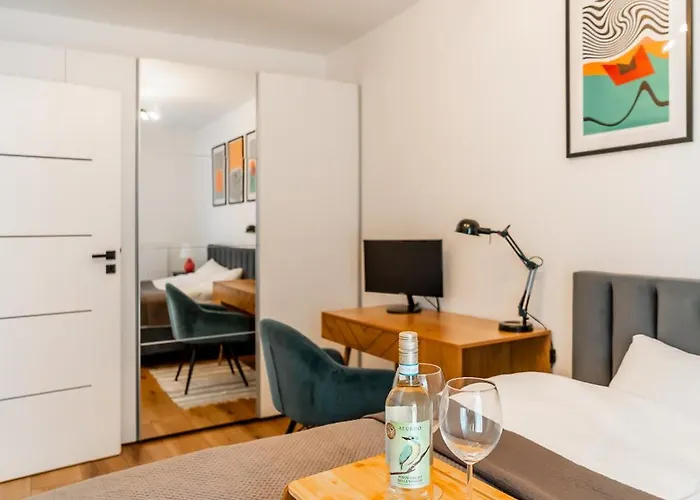 Apartman Bagry - Parking, Balcony, Workspace - By Rentujemy