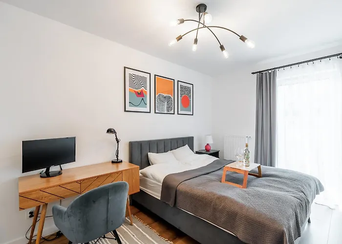 Bagry - Parking, Balcony, Workspace - By Rentujemy * Krakkó