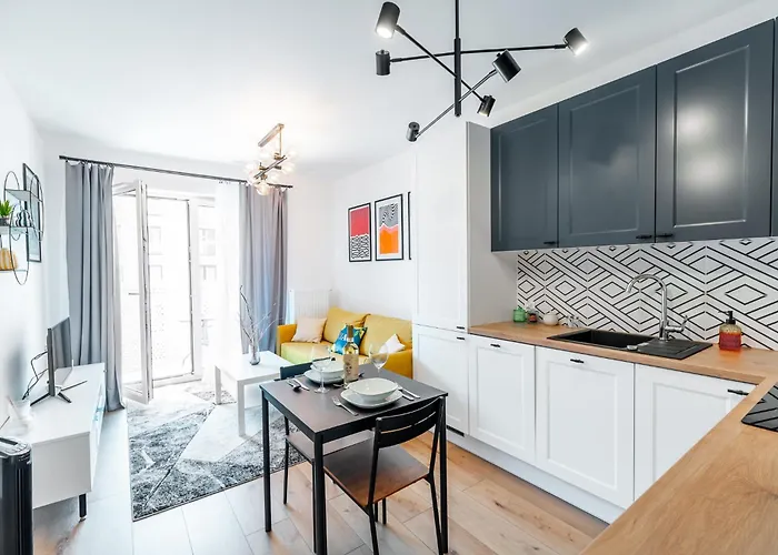 Apartment Bagry - Parking, Balcony, Workspace - By Rentujemy